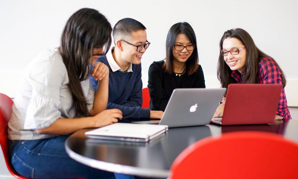 Local students in college information